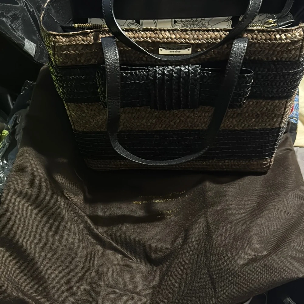 Brand New -Kate spades ♠️ Stylish Black and Brown Women's Bag brand new - Picture 6 of 11